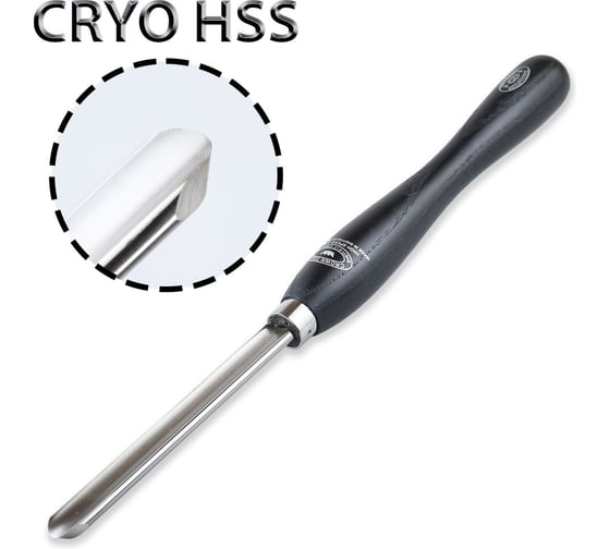 Резец токарный CROWN TOOLS Crown Cryo HSS, Forged Spindle Gouge, 19мм, рукоять - 254мм М00022072
