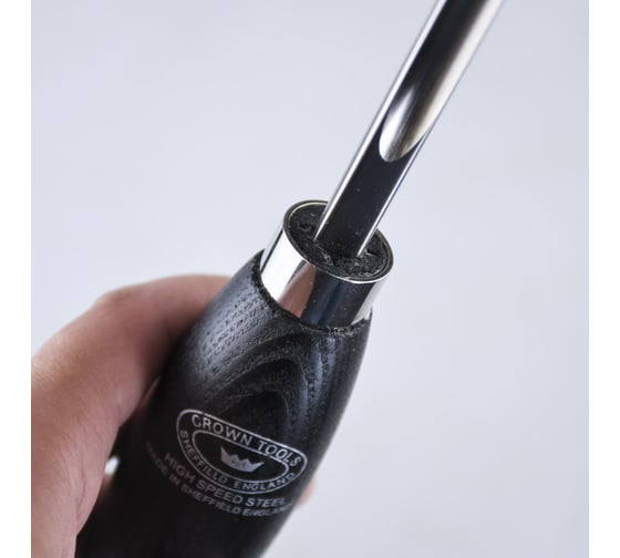 Резец токарный CROWN TOOLS Crown Cryo HSS, Forged Spindle Gouge, 10мм, рукоять - 254мм М00022070