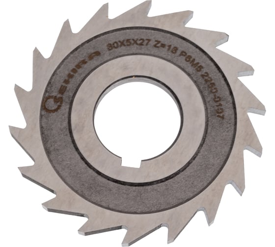 Фреза пазовая Sekira 80x5х27 z=18 Р6М5 2250-0107 00-00025395 1