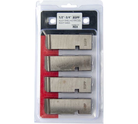 Гребенки резьбонарезные REDLI BSPP 1/2-3/4, 9Crsi (профиль 27x10мм, 50A Rex-type) RX-162083