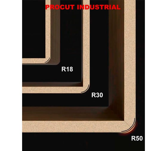 Фреза для сгиба ламината PROCUT R=18 D=28.3x20.5x58.5 S=12 528211P