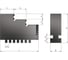 Кулачки к патрону токарному Beltools 80 3шт компл. обратные полка 5,8 ширина 12 H2=7 L=32 мм, высота 33 h=6,5 мм, L1=12 мм, L2=10 мм ri.262.196 2