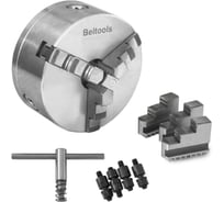 Патрон токарный 200-ПТ 3-x кулачковый (7100-0031П) К11/С5 с обратными кулачками Beltools ri.262.186