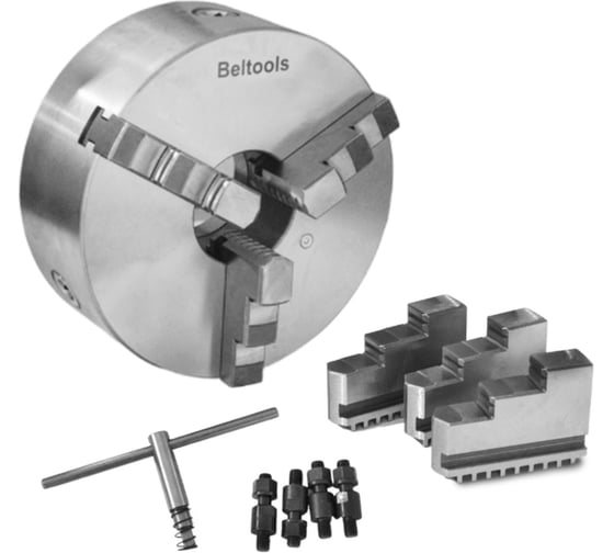 Патрон токарный Beltools 250-ПТ 3-x кулачковый (7100-0035П) К11/С6 7100-0035П с обратными кулачками ri.262.188