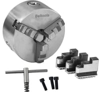 Патрон токарный 100-ПТ 3-x кулачковый (7100-0002П) К11 с обратными кулачками Beltools ri.262.176