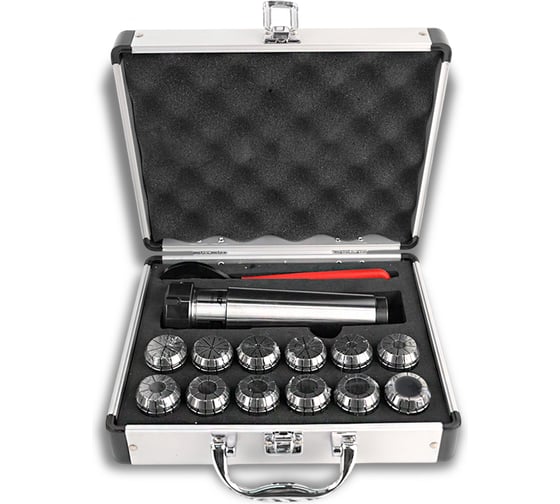 Цанговый патрон MetalMaster ER32 MT5 с набором цанг 3-20 мм (12 шт) 23443