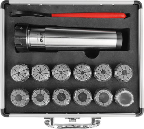 Цанговый патрон MetalMaster ER32 MT5 с набором цанг 3-20 мм (12 шт) 23443
