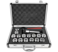 Цанговый патрон MetalMaster ER40 MT4 с набором цанг 3-26 мм (15 шт) 23439