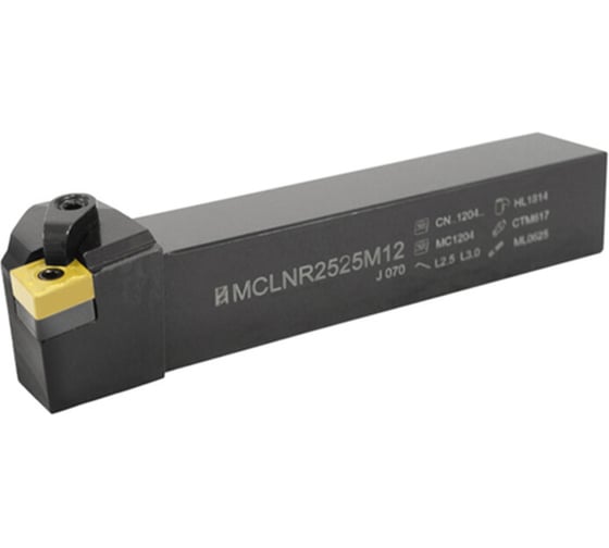 Резец проходной с мех. креп. ромбической пл-ны Русский Инструмент 25 х 25 х 150 MCLNR 2525 M12 ri.428.13