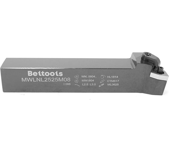 Резец проходной MWLNL 2525 M08 (25х25х150 мм; левый) Beltools ri.152.261 1