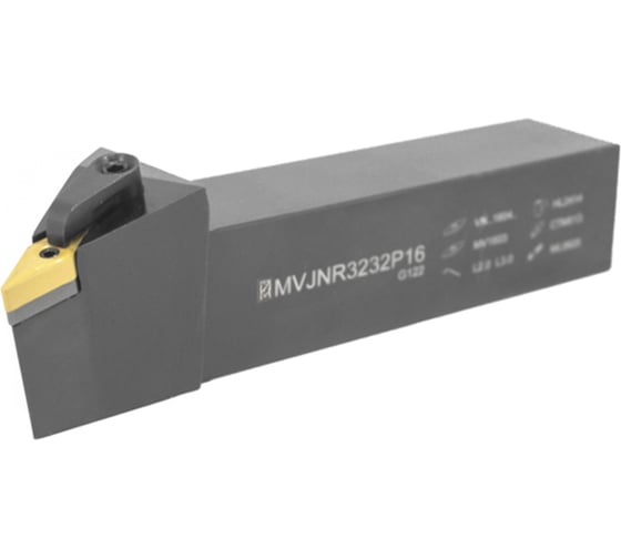 Резец проходной Русский Инструмент с мех. креп. ромбической пл-ны 32 х 32 х 170 MVJNR 3232 P16 ri.430.6 1