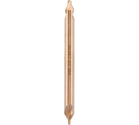Сверло центровочное H-Tools тип А 1.6x100мм S=4.0мм HSSE-Co5 1335-10160