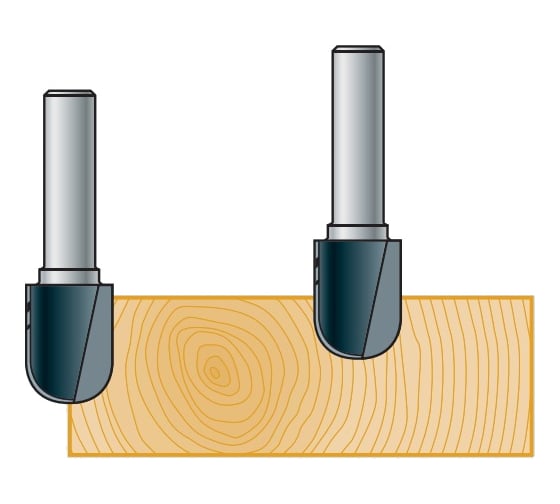 Фреза концевая для желобков HW (8x8х54х20 мм; Z=2; R=4) Stehle 4030555950969 58502298