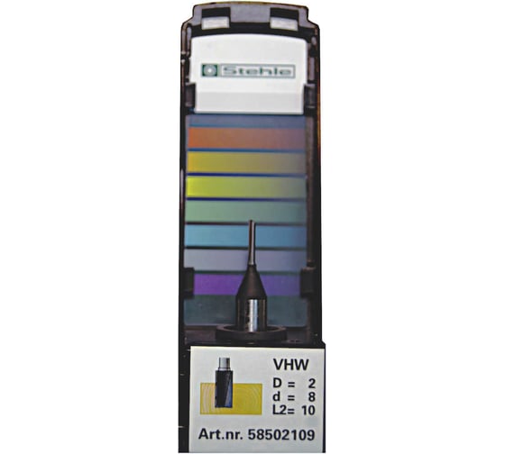 Фреза концевая пазовально-обгонная VHW (2x8х53х10 мм; Z=1) Stehle 4030555950631 58502109