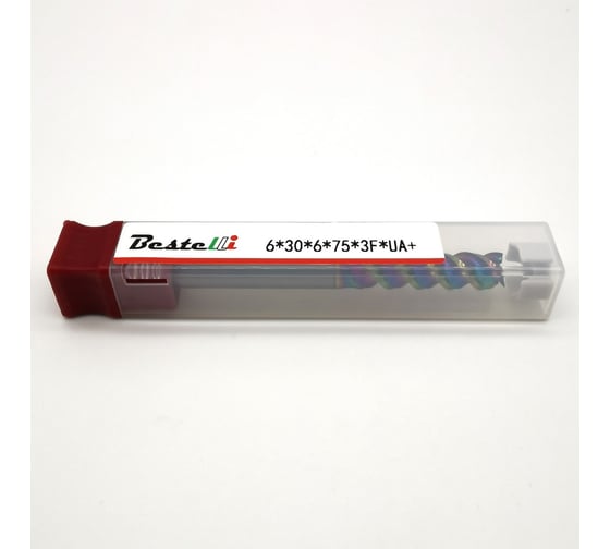 Фреза твердосплавная BESTELLI 6х30х6х75х3F UA+ CT01401022