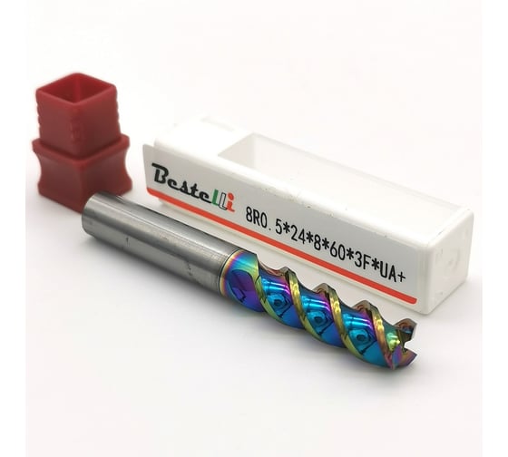 Фреза твердосплавная BESTELLI 8R0.5х24х8х60х3F UA+ CT01401124