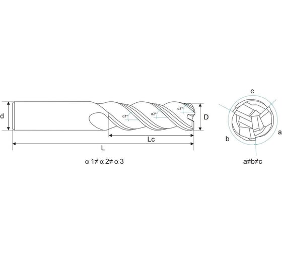 Фреза твердосплавная BESTELLI 10R0.5х50х10х100х3F SA CT01401331