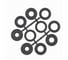 Корщетка для точила Diamond Industrial 150 x 32/25,4/22,2/19/15,88/12,7 мм мягкая латунированная проволока 0,3 мм DI DIDSHS15032 7