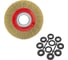 Корщетка для точила Diamond Industrial 150 x 32/25,4/22,2/19/15,88/12,7 мм мягкая латунированная проволока 0,3 мм DI DIDSHS15032 9