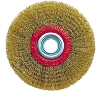 Корщетка Diamond Industrial для точила 180 x 32/25.4/22.2/19/15.88/12.7 мм М14 мягкая латунированная проволока 0.3 мм DI DIDSHS18032