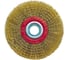 Корщетка для точила Diamond Industrial 180 x 32/25,4/22,2/19/15,88/12,7 мм мягкая латунированная проволока 0,3 мм DI DIDSHS18032 1