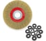 Корщетка для точила Diamond Industrial 180 x 32/25,4/22,2/19/15,88/12,7 мм мягкая латунированная проволока 0,3 мм DI DIDSHS18032 9