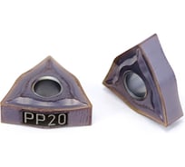 Пластина сменная шестигранная WNMG 080404-EF PP20 ломаный треугольник Русский Инструмент ri.367.100