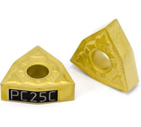 Пластина сменная шестигранная WNMG 080404-PM PC25C ломаный треугольник Русский Инструмент ri.367.96