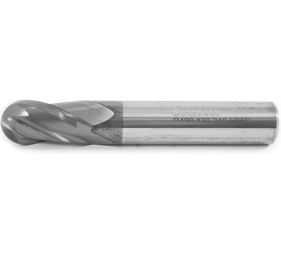 Фреза концевая сферическая твердосплавная Русский Инструмент 12х24х75 R=6 H65C Z=4 ц/х G430-120.240-H65C ri.395.142 1