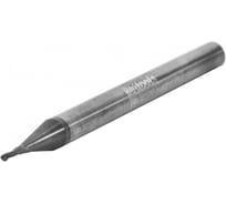 Фреза концевая сферическая твердосплавная 0,9х1,8х50 R=0,45 H55C Z=2 ц/х dхв=4мм G230-009.018-H55C Русский Инструмент ri.395.20