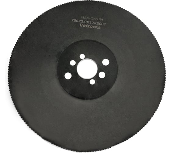 Фреза отрезная 250х2х32 Z=200 тип 1 со ступицей, без ш/п HSSCo5 Nit ГОСТ 2679-93 Beltools ri.174.2548 1