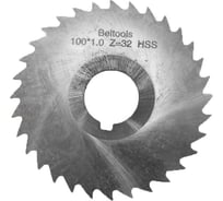 Фреза отрезная 100х1х27 Z=32 тип 3 со ступицей и ш/п HSS ГОСТ 2679-93 Beltools ri.174.2008