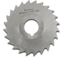 Фреза прорезная 100х1,6х27 Z=24 тип 3 со ступицей и ш/п HSS ГОСТ 2679-93 Beltools ri.174.2134