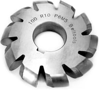 Фреза полукруглая выпуклая 100 R10 Р6М5 dпос=32мм Z=10 ГОСТ 9305-93 Beltools ri.178.124
