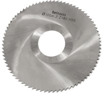 Фреза прорезная 100х1,2х27 Z=80 тип 1 со ступицей, без ш/п HSS ГОСТ 2679-93 Beltools ri.174.2207