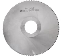 Фреза прорезная 125х4х27 Z=100 тип 1 без ступицы, с ш/п HSS ГОСТ 2679-93 Beltools ri.174.2138