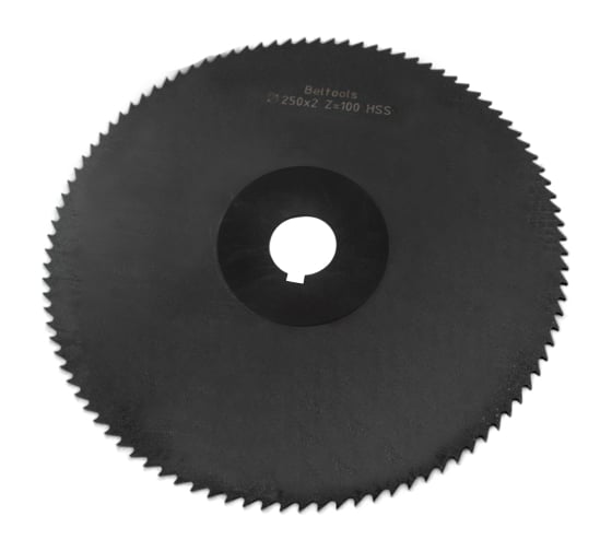 Фреза прорезная Beltools 250х2х32 Z=100 тип 2 со ступицей и ш/п HSS Nit ГОСТ 2679-93 ri.174.2478 1