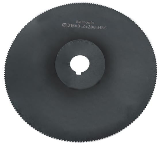 Фреза прорезная 315х3х40 Z=200 тип 1 со ступицей и ш/п HSS Nit ГОСТ 2679-93 Beltools ri.174.2492 1