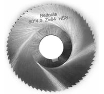 Фреза прорезная 80х4х22 Z=64 тип 1 со ступицей и ш/п HSS ГОСТ 2679-93 Beltools ri.174.2005