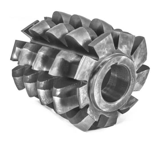 Фреза червячная для зубьев звездочек Beltools t=38,1 dр=25,4 B Р6М5 (2523-0046) 140x150x40 (6гр.09 мин.) 3333 Z=9 исп1 ri.188.103 1