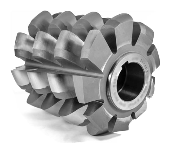 Фреза червячная для зубьев звездочек Beltools t=44,45 dр=27,94 B Р6М5 (2523-0148) 160x180x50 (6гр.17 мин.) 3739 Z=9 исп2 ri.188.108 1