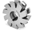 Фреза полукруглая вогнутая 100 R10 Р6М5 dпос=32мм Z=10 ГОСТ 9305-93 Beltools ri.177.96 1