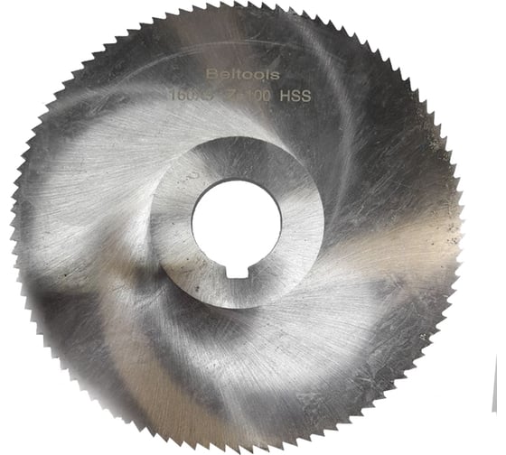 Фреза прорезная Beltools 160х5х32 Z=100 тип 1 со ступицей и ш/п HSS ГОСТ 2679-93 ri.174.1856 1