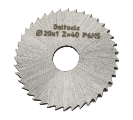 Фреза прорезная Beltools 20х1х5 Z=40 тип 1 без ступицы, без ш/п Р6М5 ГОСТ 2679-93 ri.174.2244 1