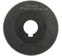 Фреза прорезная 50х0,6х13 Z=100 тип 1 со ступицей и ш/п HSS Nit ГОСТ 2679-93 Beltools ri.174.2535