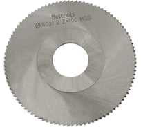 Фреза прорезная 80х1,2х22 Z=100 тип 1 со ступицей, без ш/п HSS ГОСТ 2679-93 Beltools ri.174.2200