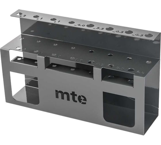 Кронштейн (держатель) отверток mte габариты 310x100x185, для перфорированных панелей с квадратной перфорацией 2714938218 1