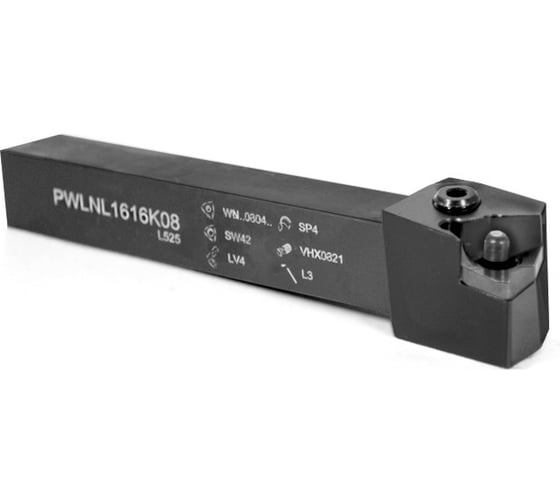 Резец проходной с шестигранной пластиной ломаный трехгранник Русский Инструмент 16х16х125 PWLNL 1616, K08, левый ri.152.284 1