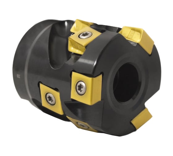 Фреза торцово-цилиндрическая насадная Русский Инструмент 50x31,5x55 "кукуруза" с механическим креплением тангенциально расположенных 4гр пл-н LNHQ 1206 Z=3 dпос=22 AH590-R050.31.03.A22 ri.300.218 1