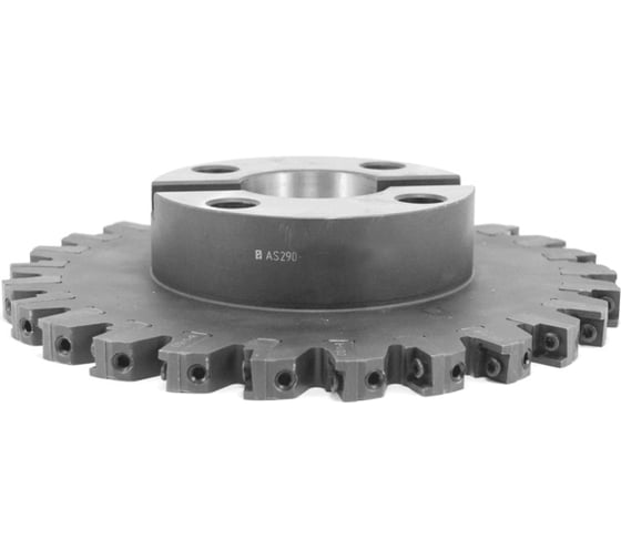 Фреза трехсторонняя 315х19-22х60 с механическим креплением 4гр пл-н SPMT 120408 Z=32 (2х16) с фланцем AS290-R315.1922.16.C60 Русский Инструмент ri.181.85 1